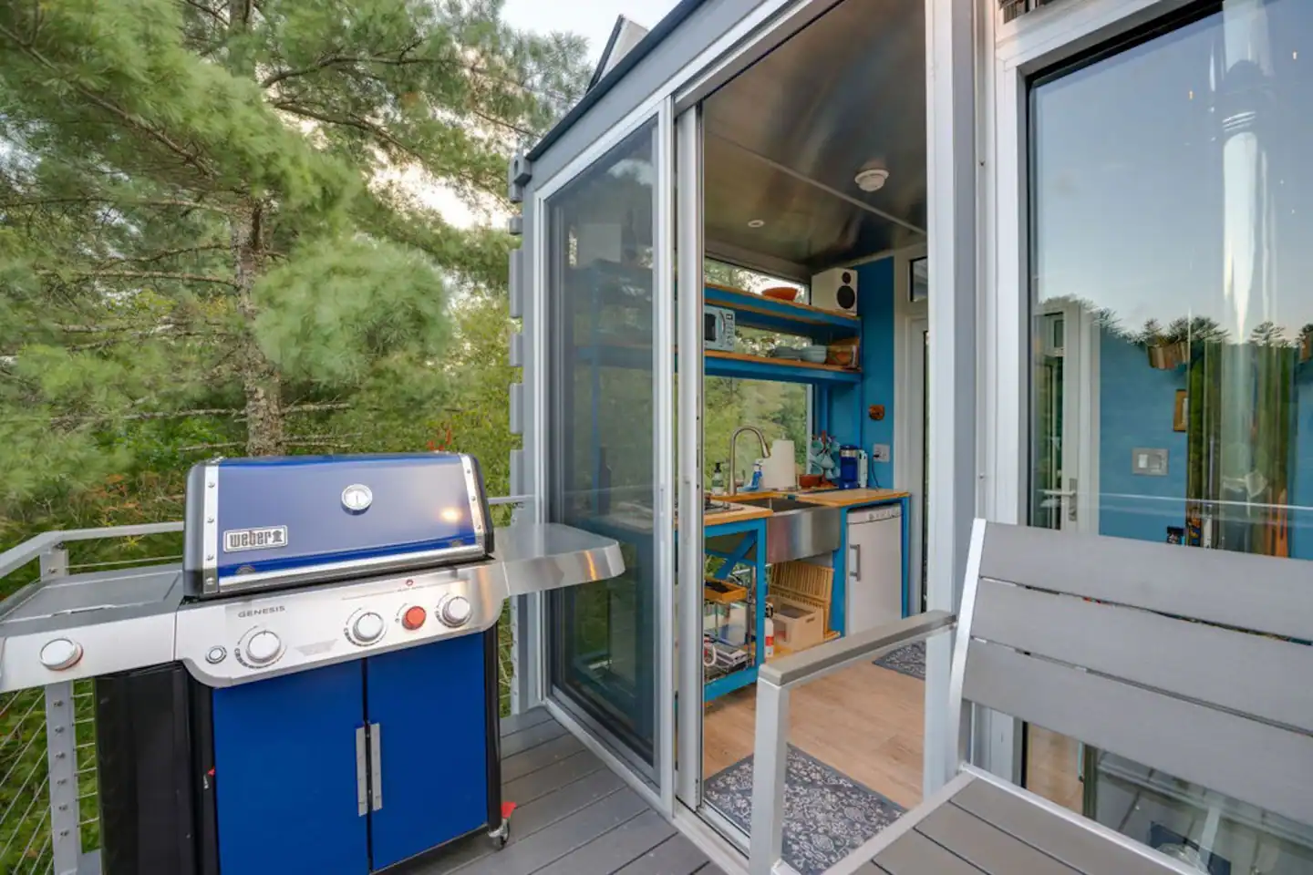 terrasse mini maison container autonome