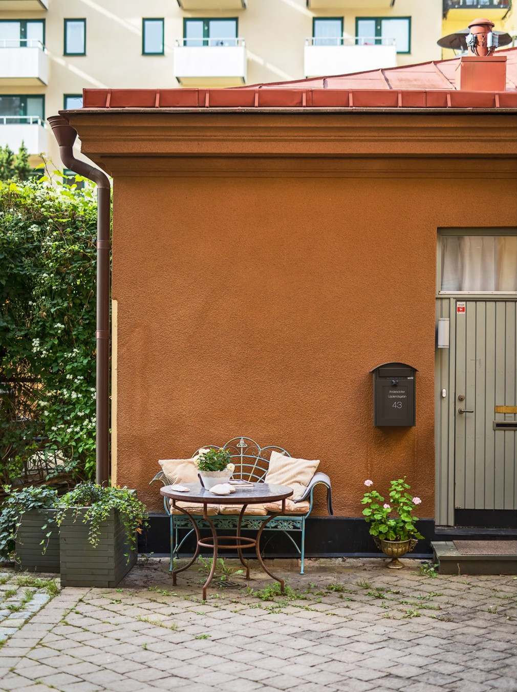 maison dans cour Suède