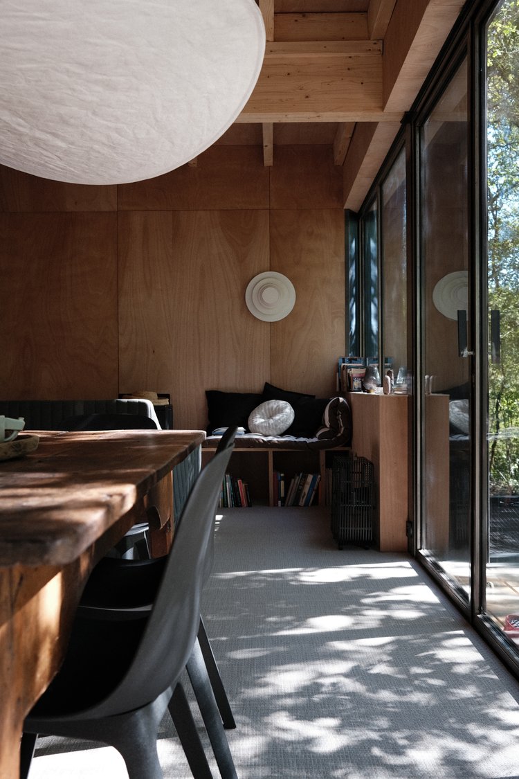 salon maison en bois contemporaine