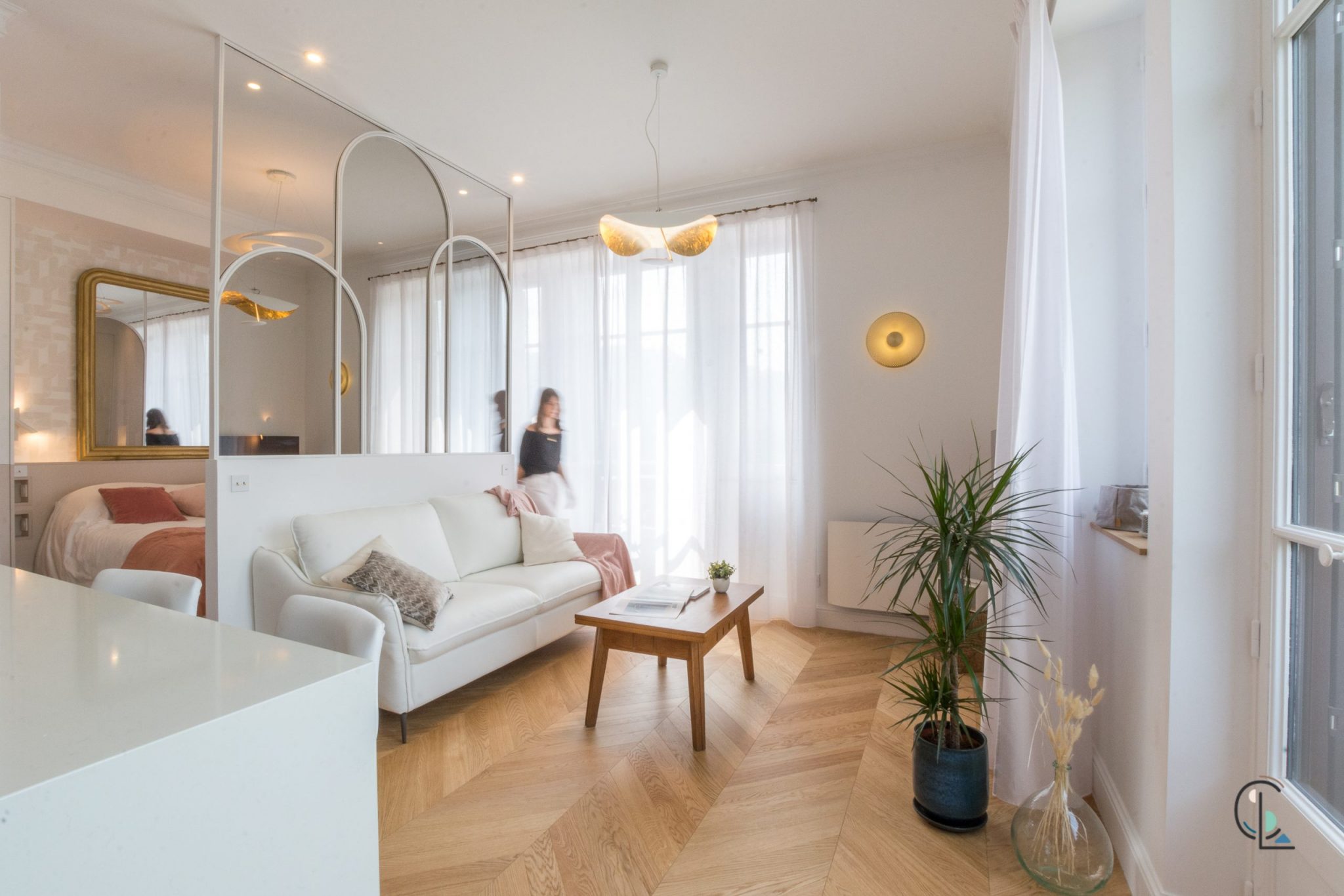 Un deux-pièces de 40m2 à Paris totalement repensé par Mon Concept ...