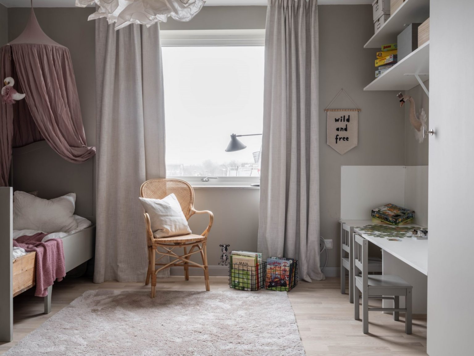 chambre enfant appartement décoration contemporaine 