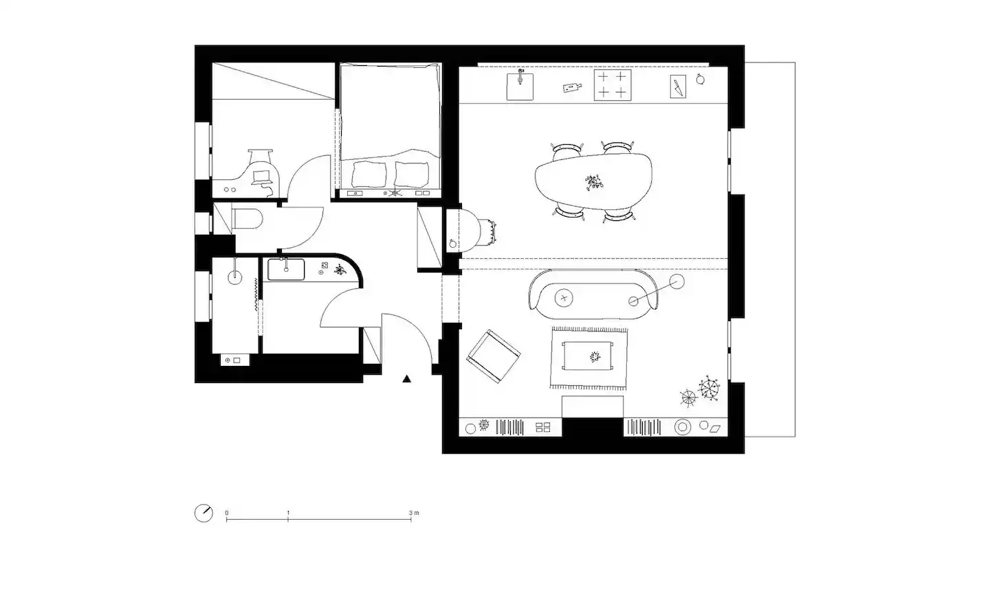 plan appartement 45m2