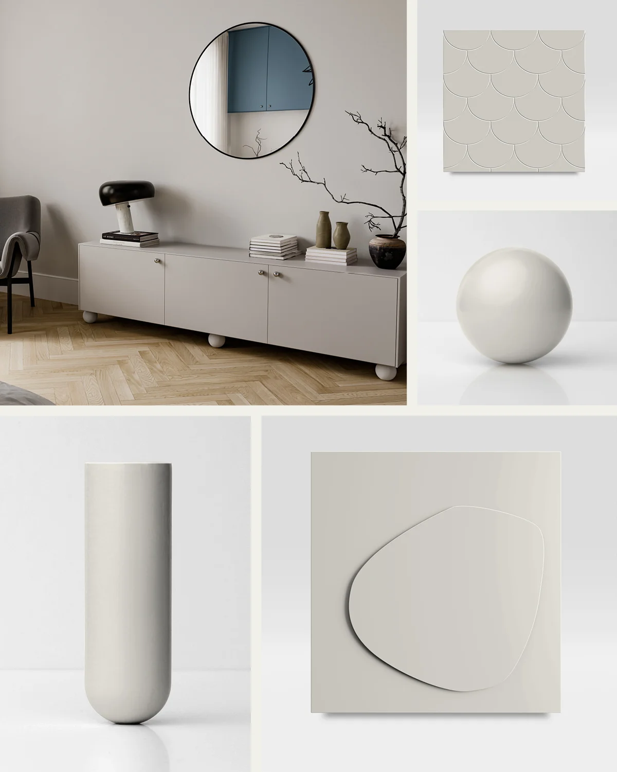 salon design blanc mobilier IKEA upgradé par Superfront