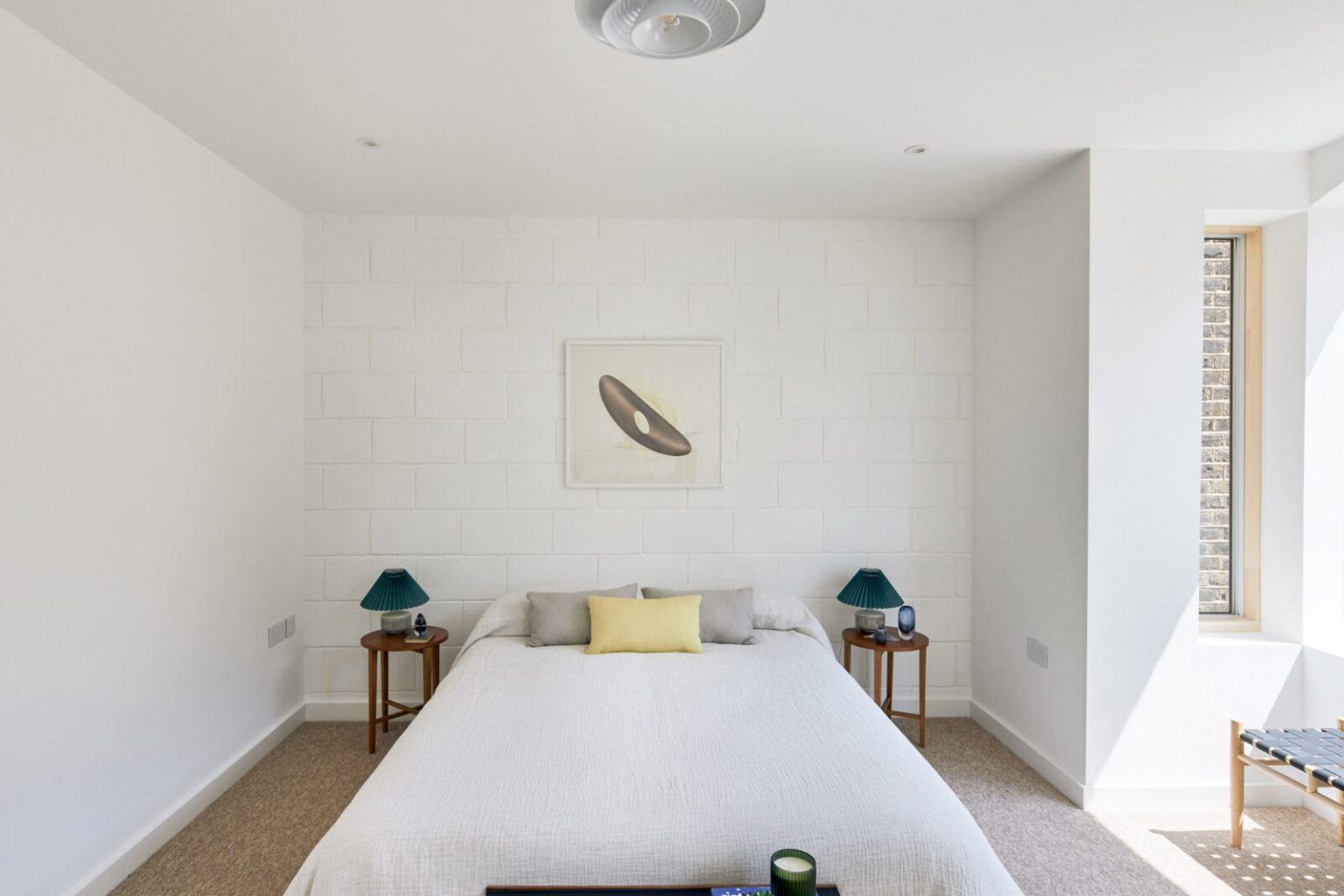chambre blanche décoration design et minimaliste