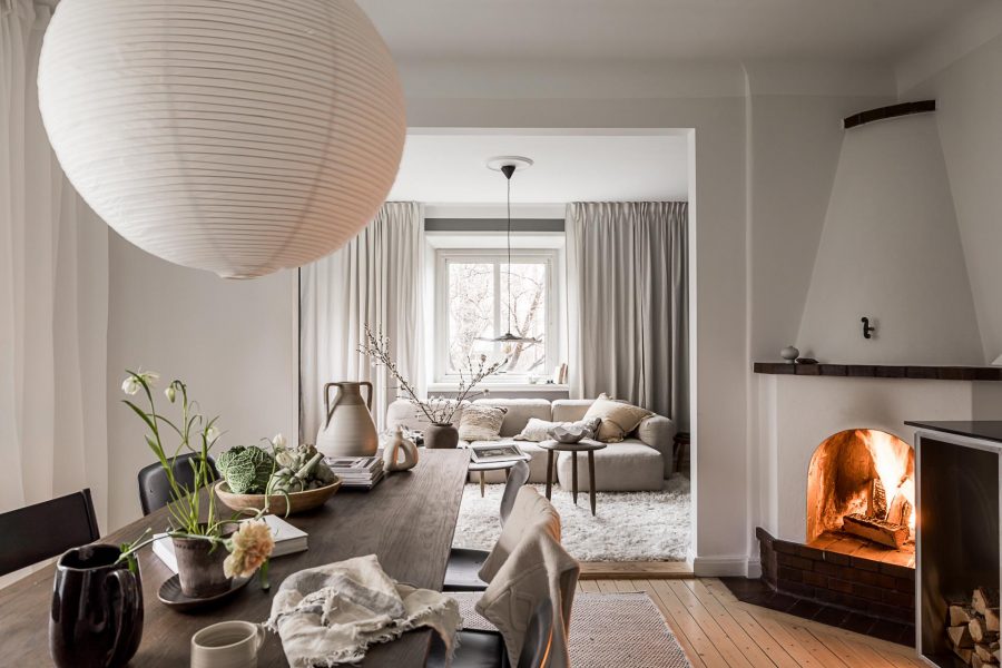 Un appartement de trois-pièces de 57m2 à l'ambiance sereine
