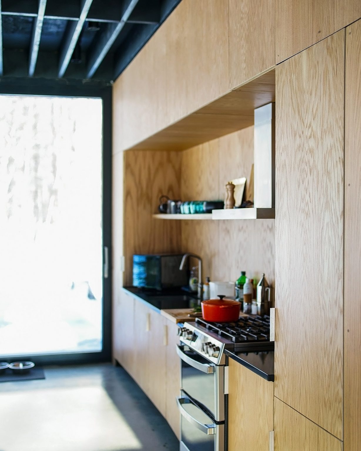 cuisine contreplaqué maison architecte design