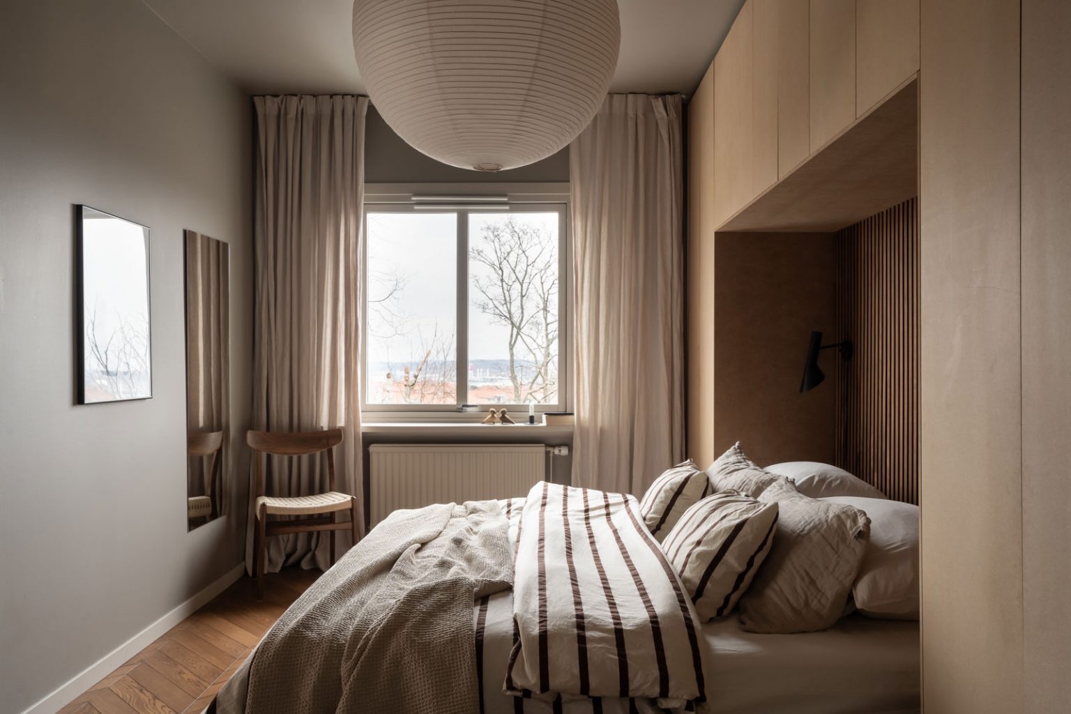 chambre meuble pont décoration scandinave