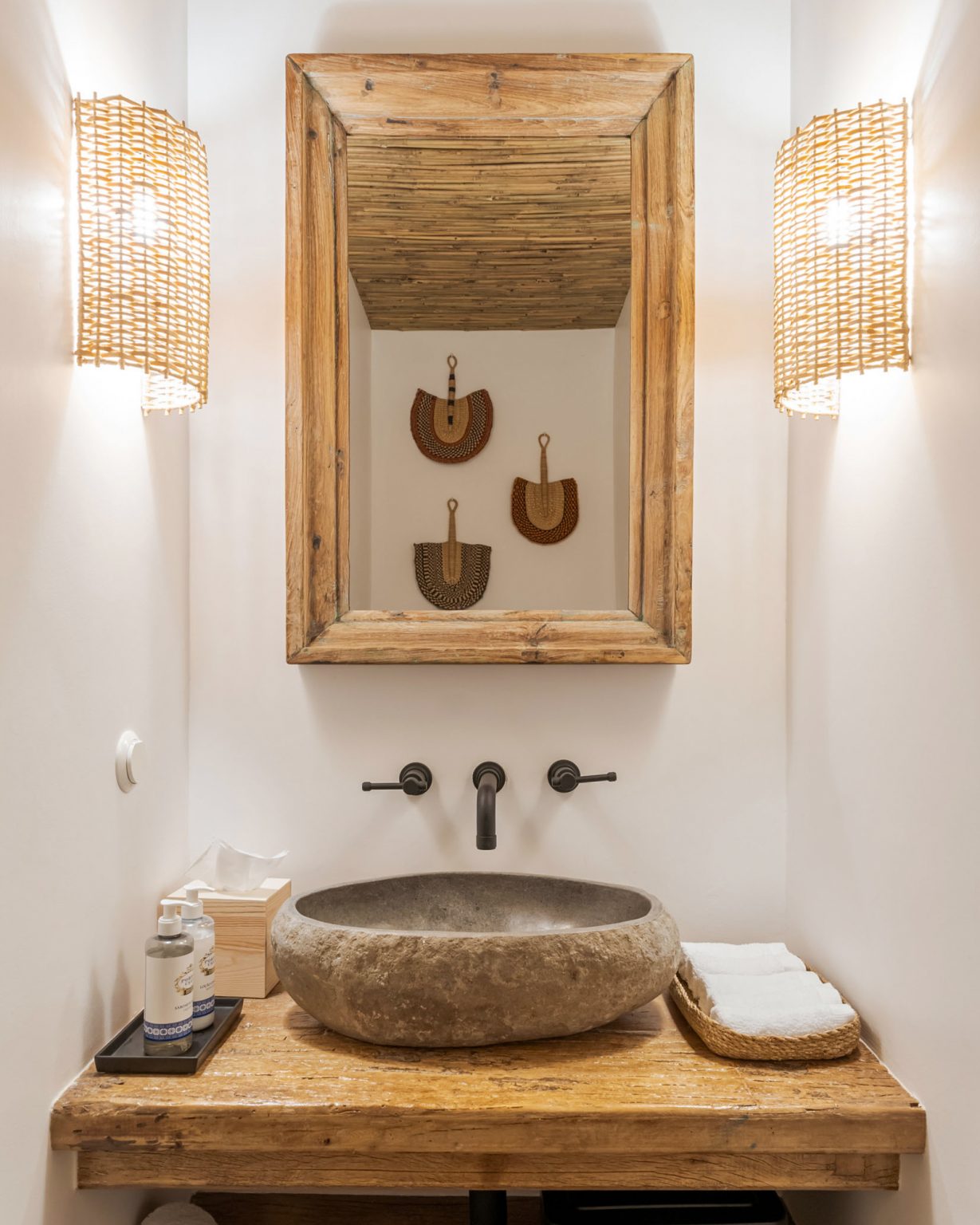 salle de bain décoration naturelle et rustique chic