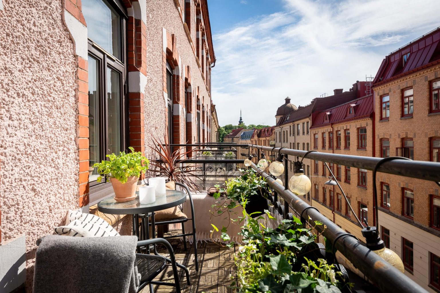 balcon appartement décoration scandinave