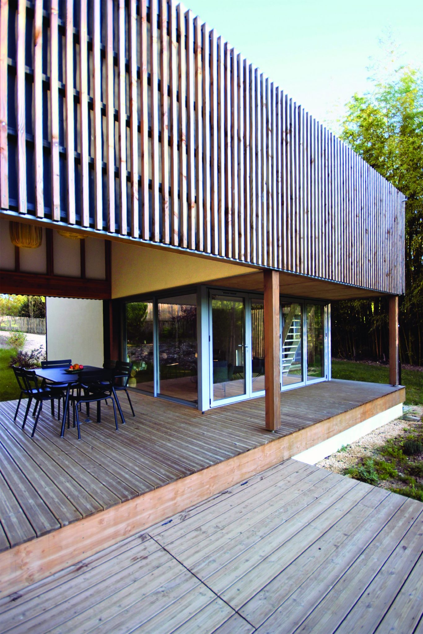 maison avec extension bois