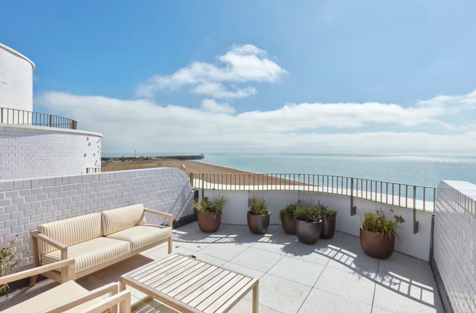 terrasse appartement vue mer