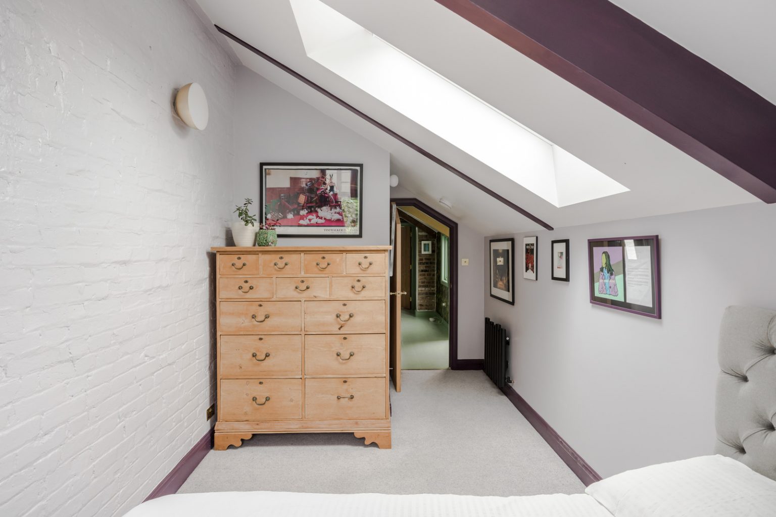 chambre mansardée avec velux