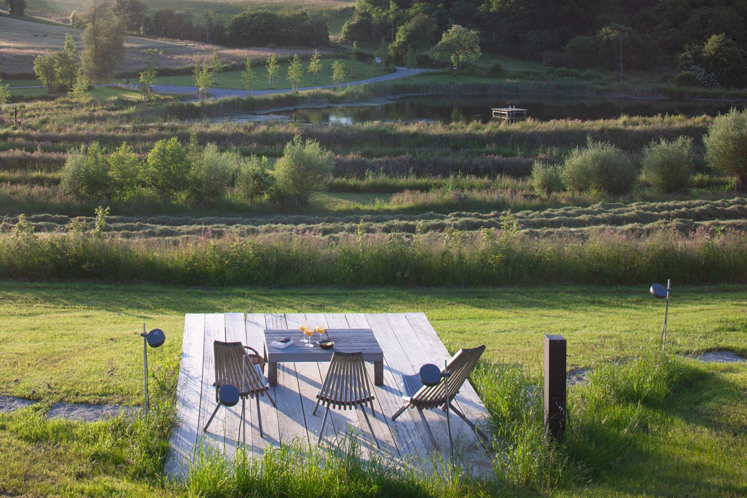 terrasse maison contemporaine Ardennes belges