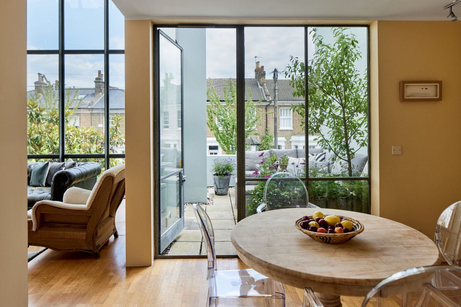 salon et salle à manger maison architecte Londres