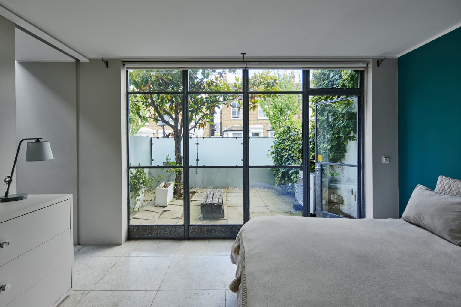 chambre avec terrasse maison architecte Londres