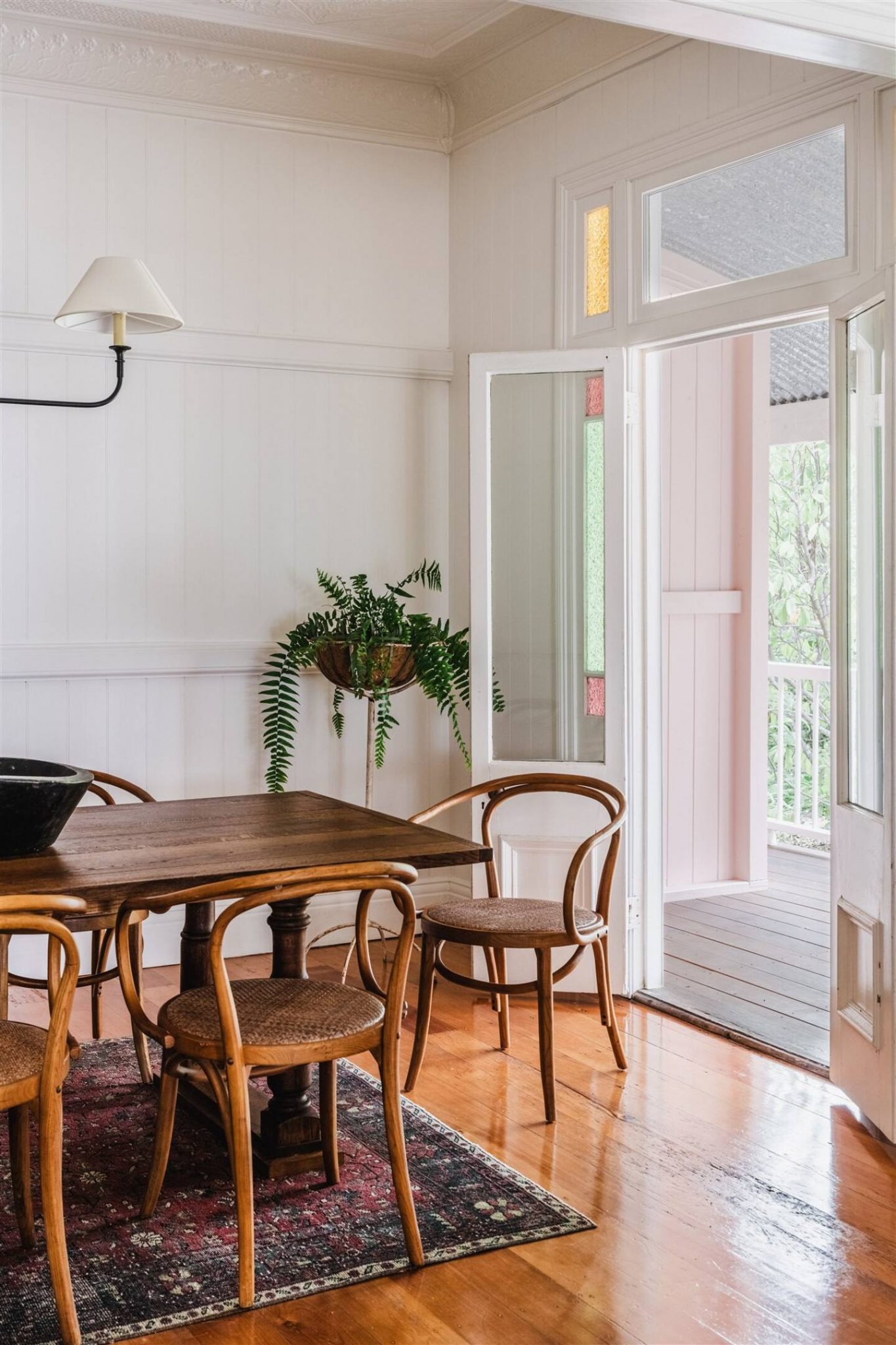 salle à manger décoration rustique chic