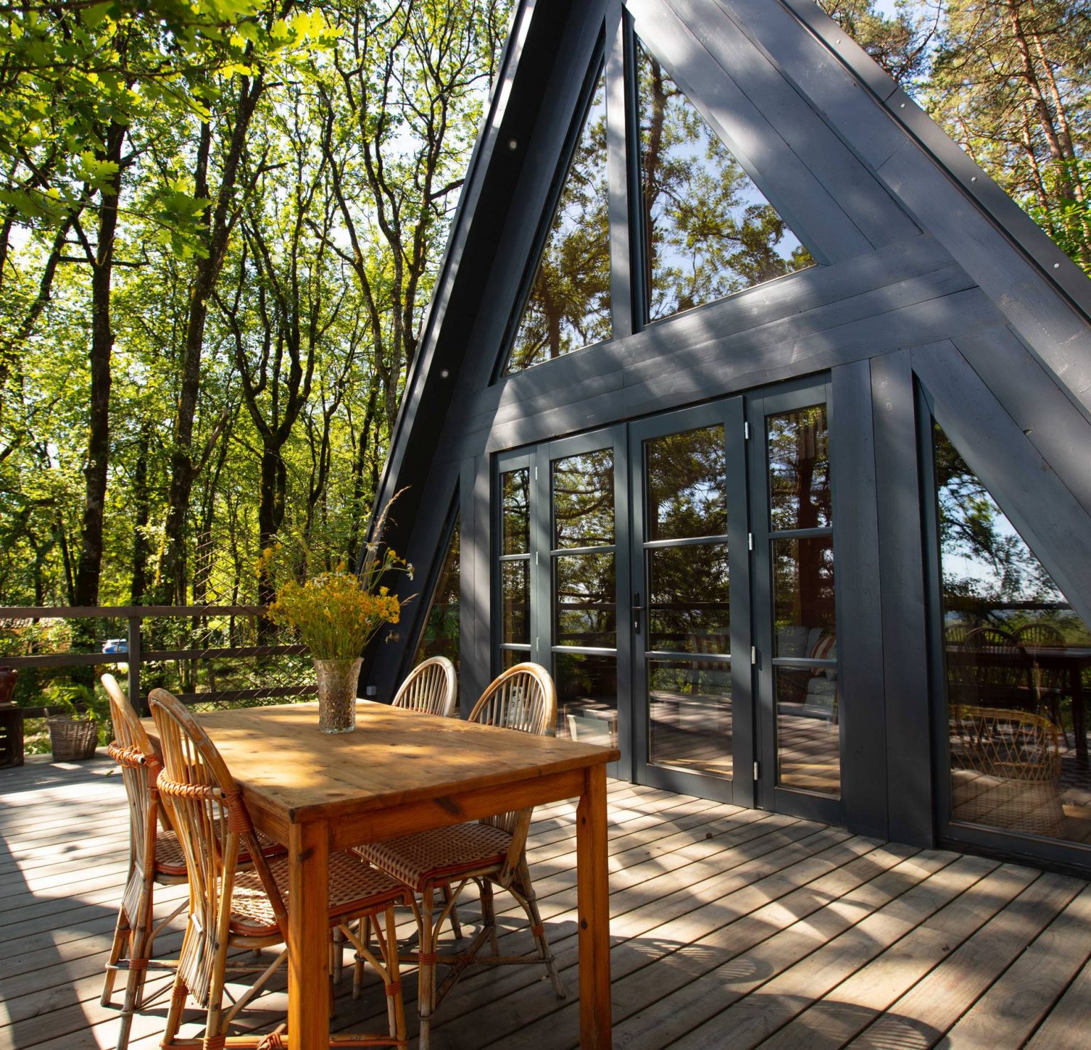 maison A-Frame dans le Périgord Racine Lodges