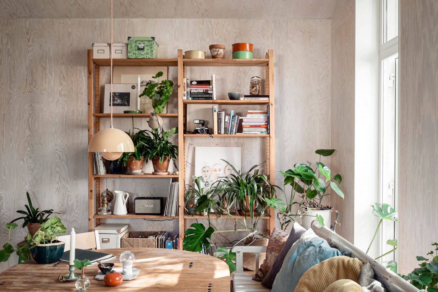 salon appartement comme maison loft en bois décoration scandinave