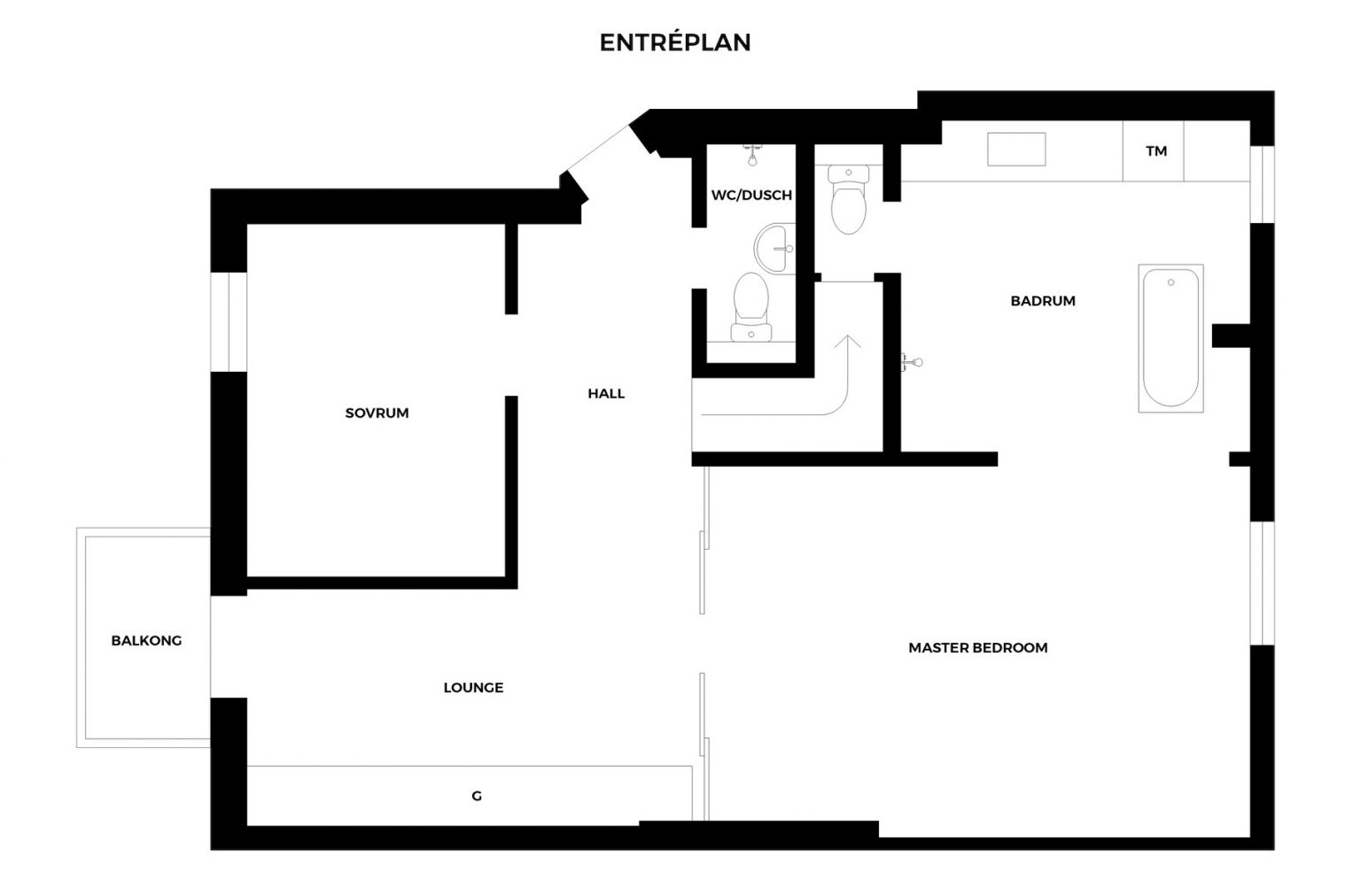 plan appartement de 114m2 en duplex décoration contemporaine