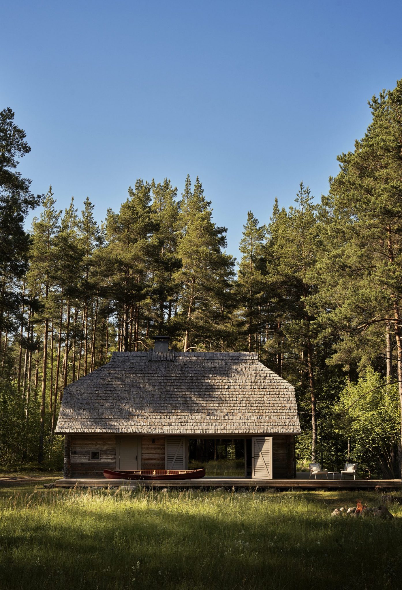 maison en bois Vipp Salaca River House Lettonie 