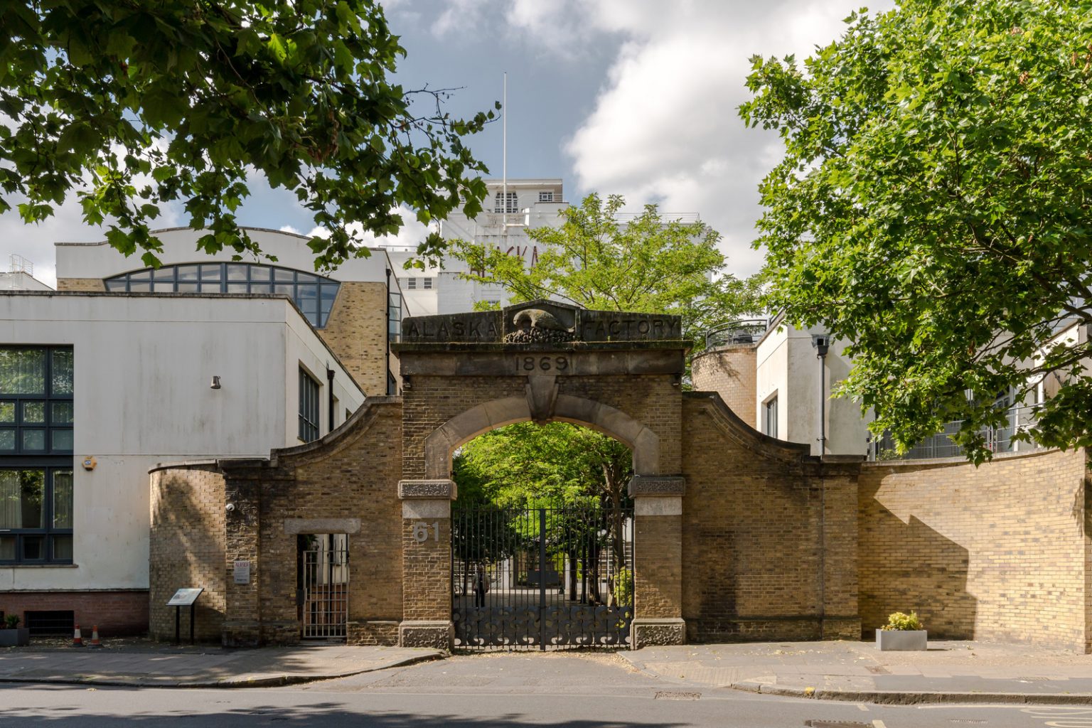 entrée ancienne usine Londres