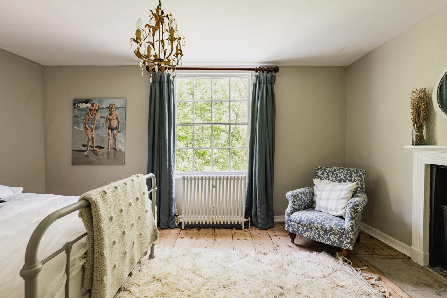 chambre maison ancienne décoration rustique