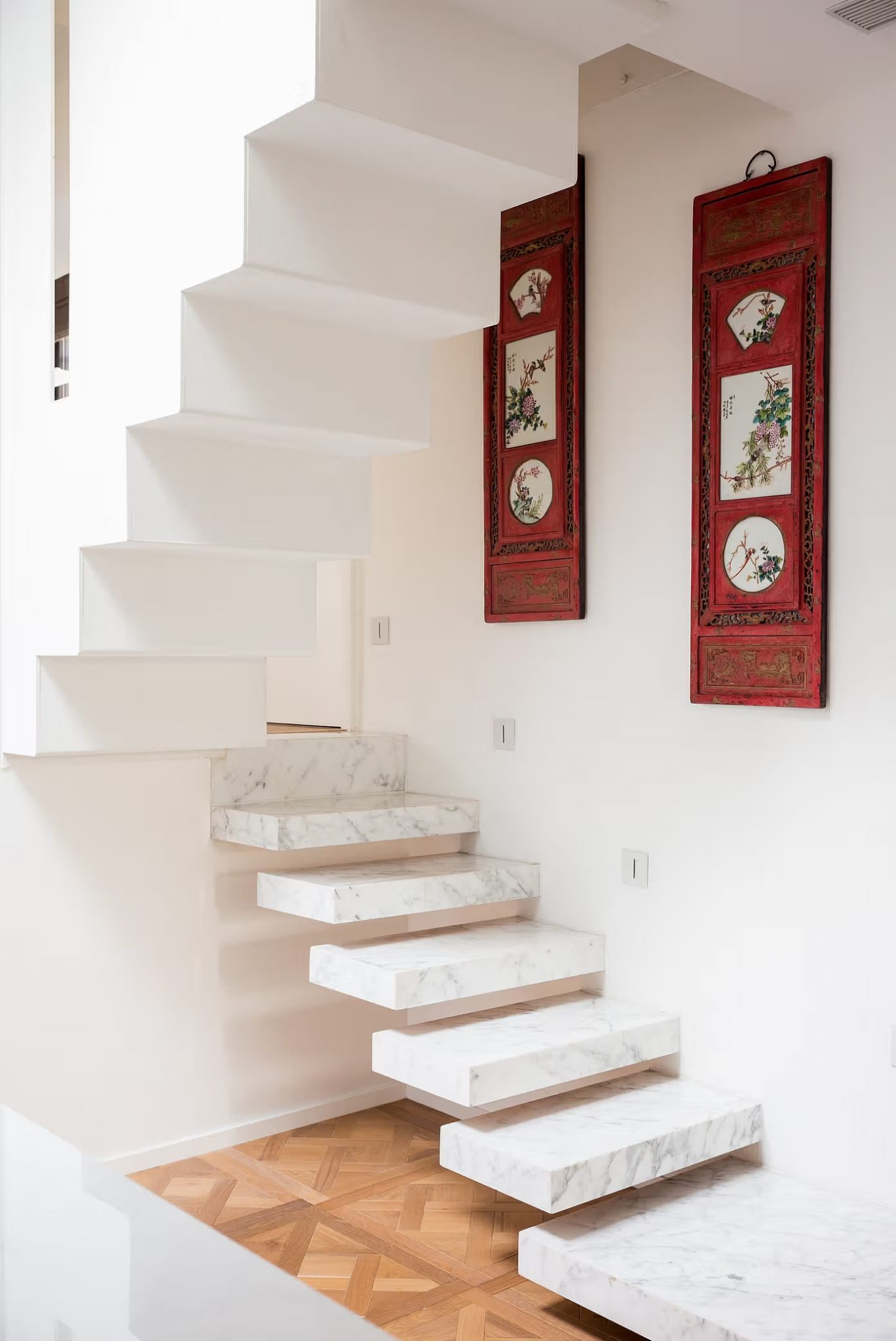 escalier design marbre