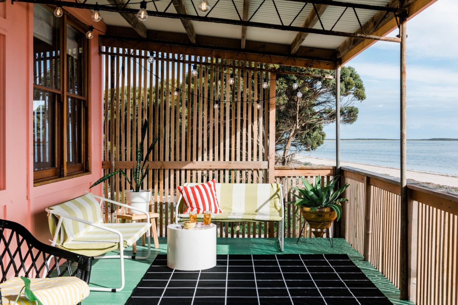 terrasse maison de plage
