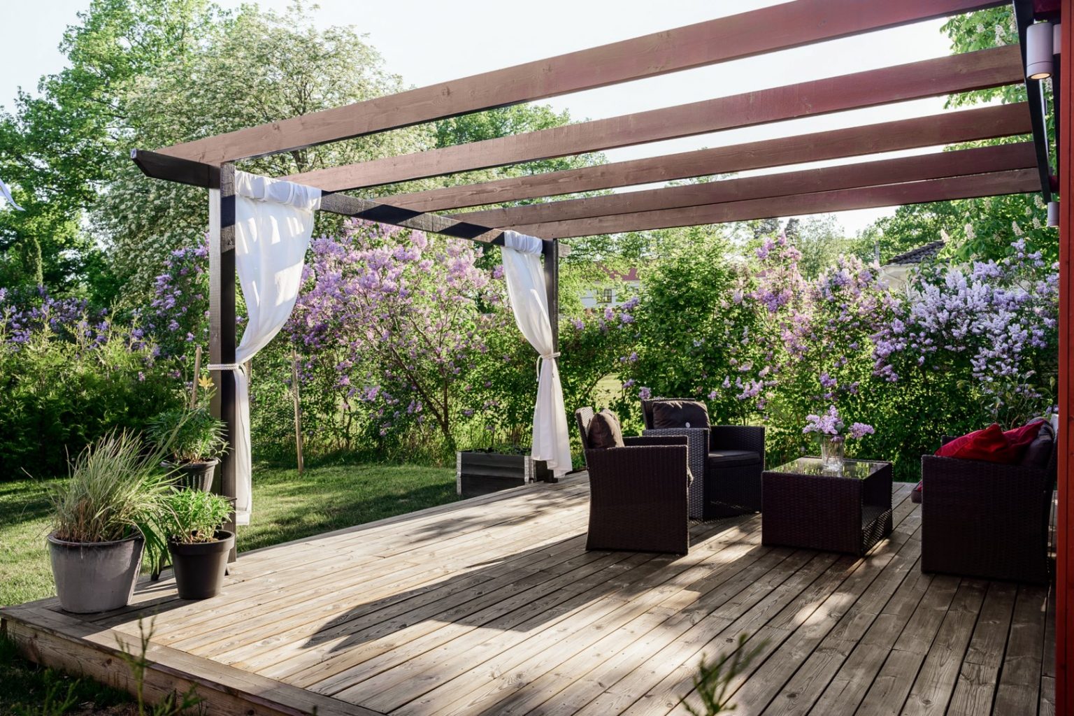 terrasse avec pergola