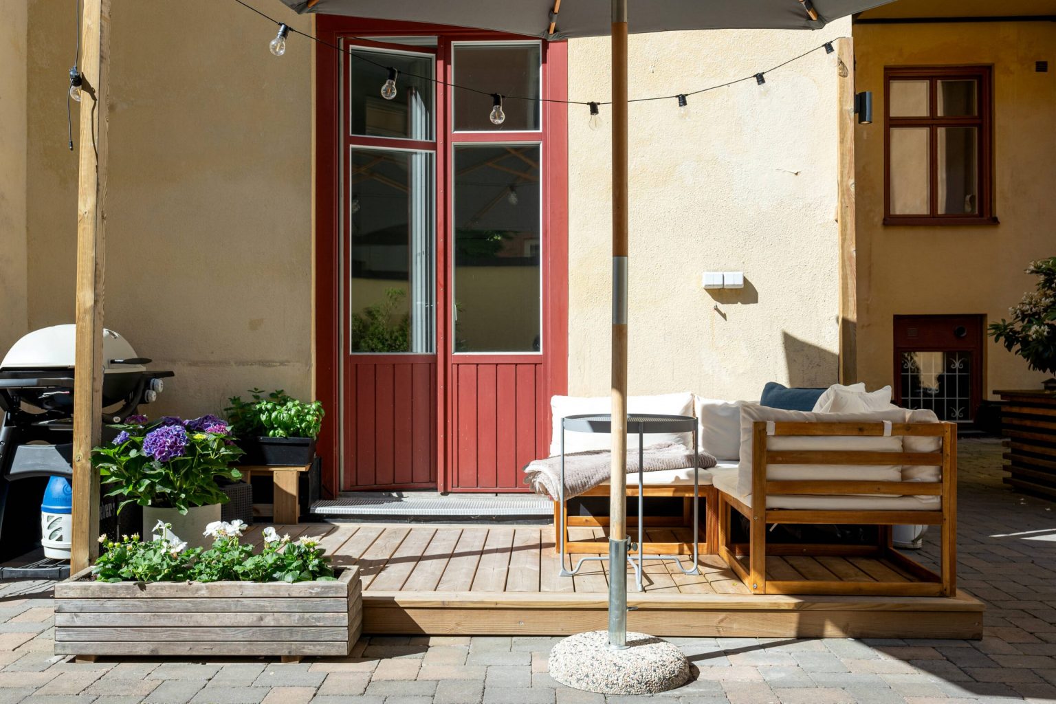 terrasse sur cour