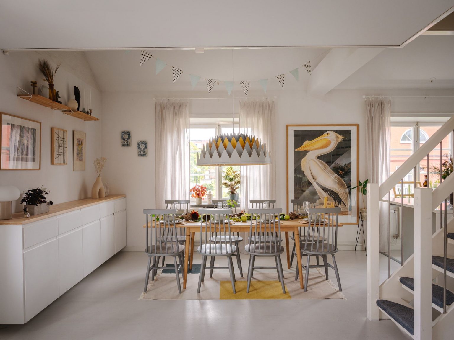 salle à manger appartement en duplex