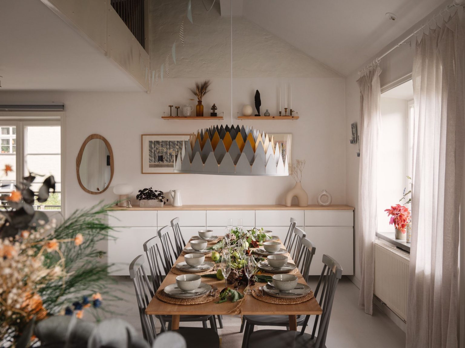 salle à manger appartement en duplex