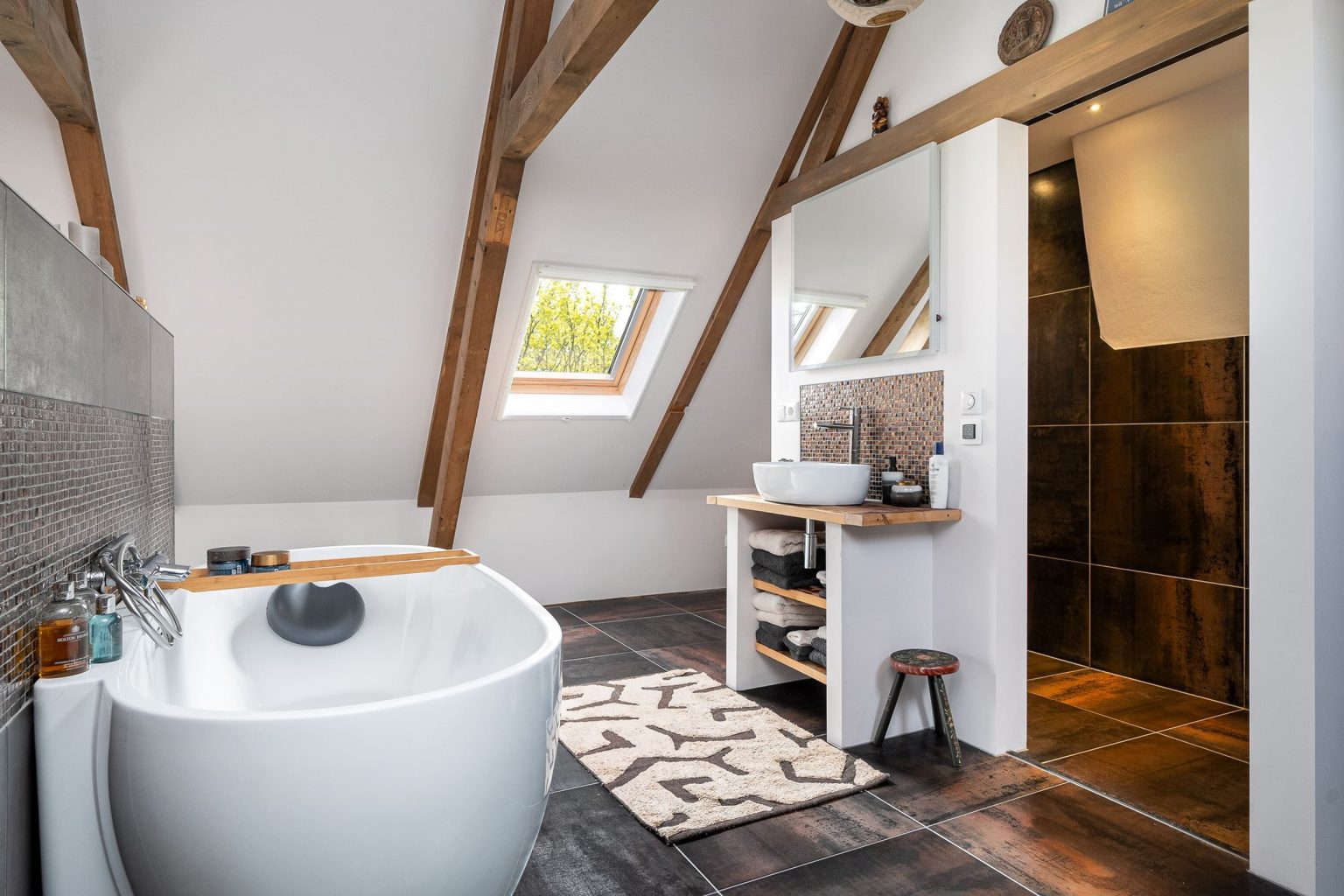 salle de bain ferme rénovée