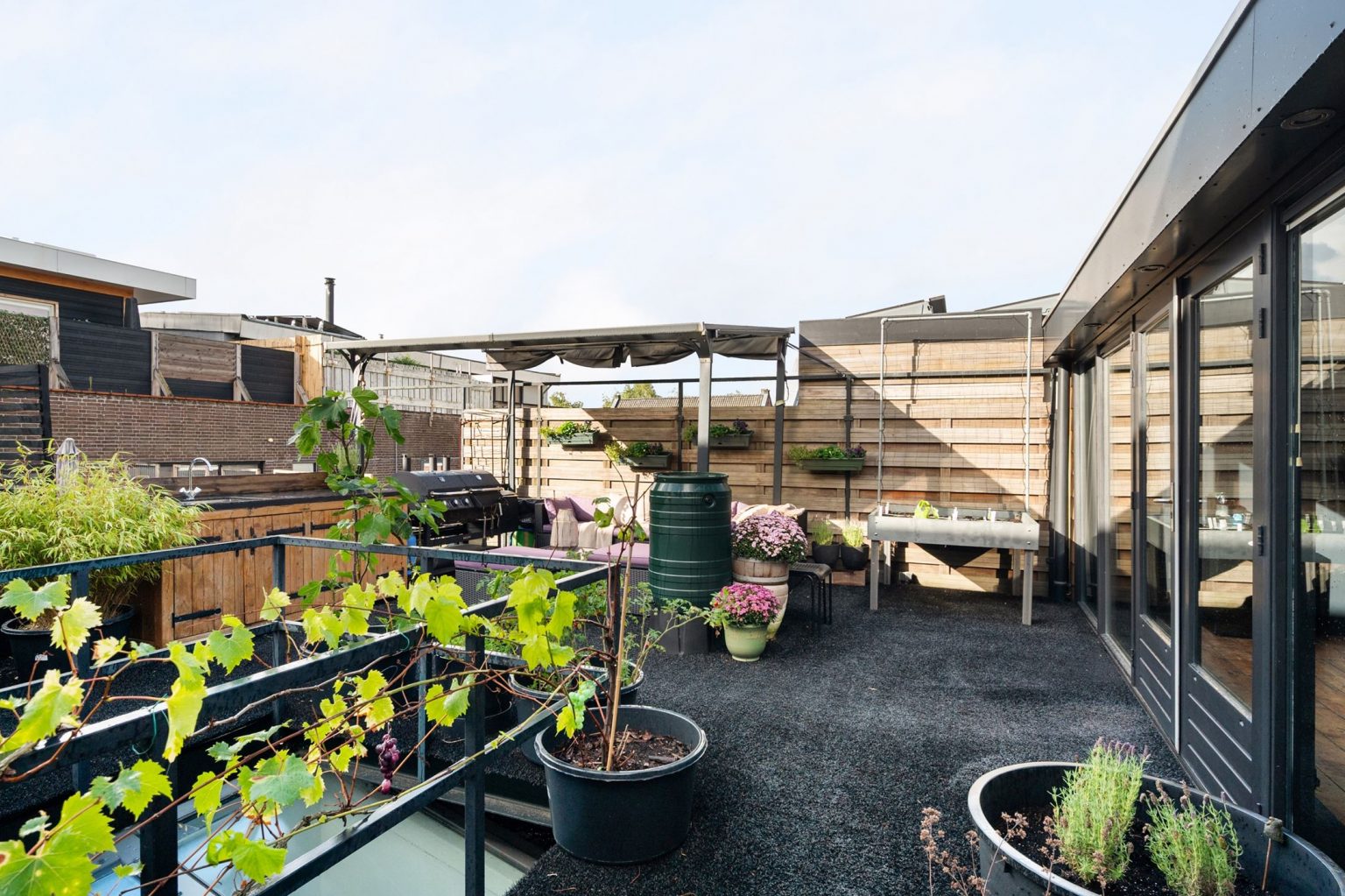 terrasse avec cuisine d'été