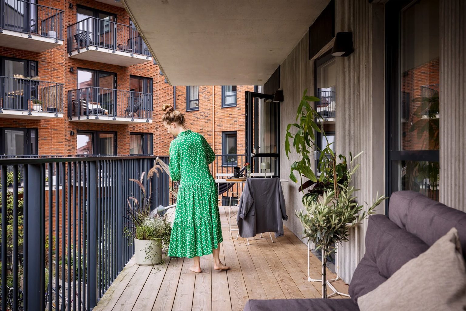 terrasse appartement décoration contemporaine et scandinave