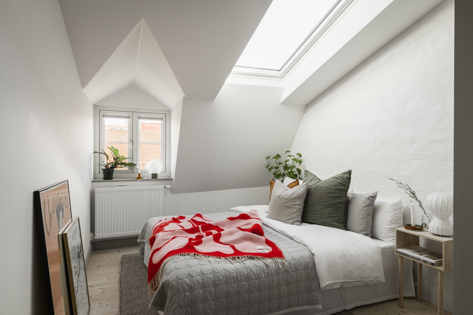 chambre mansardée avec velux