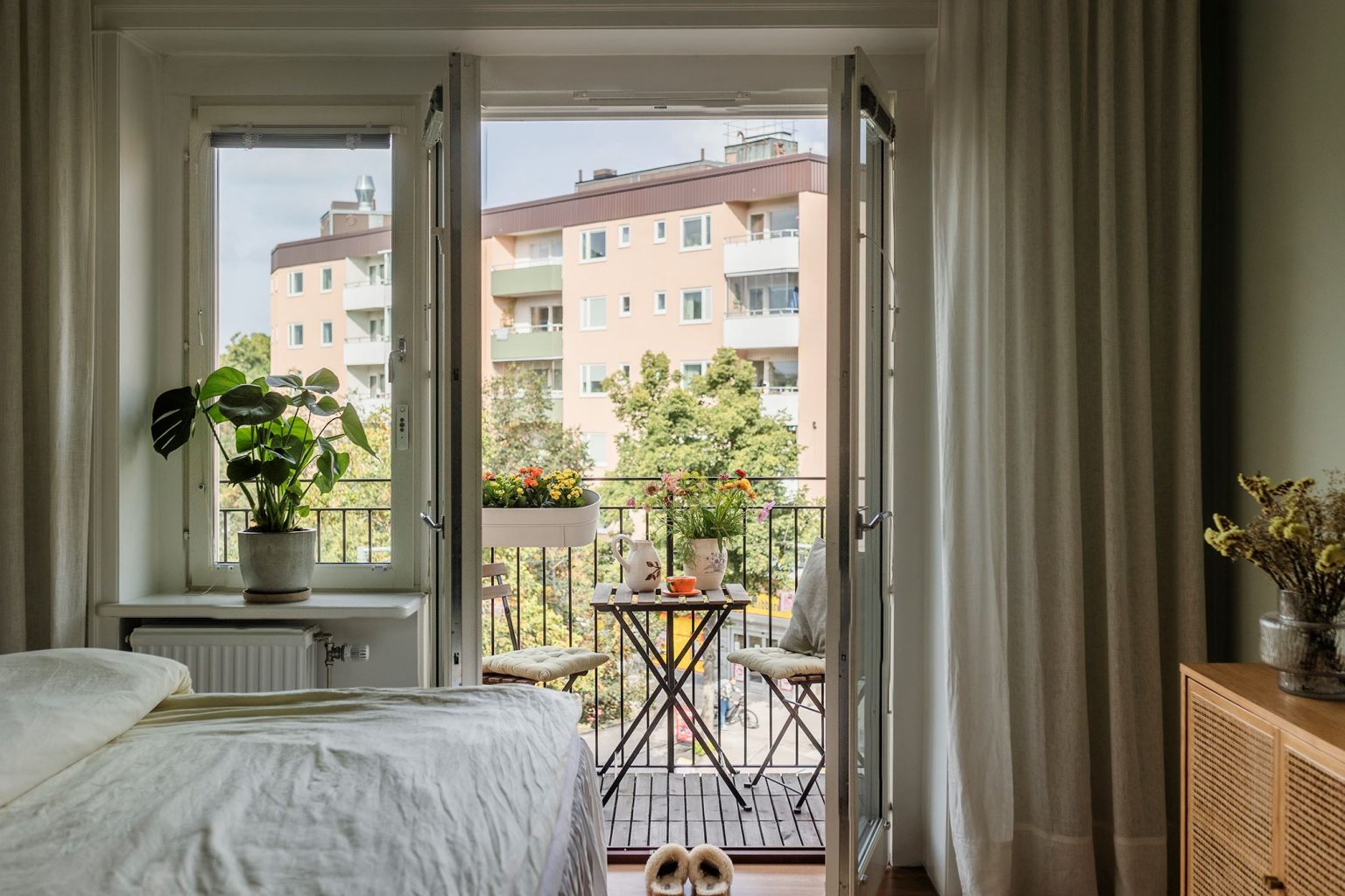 chambre avec balcon