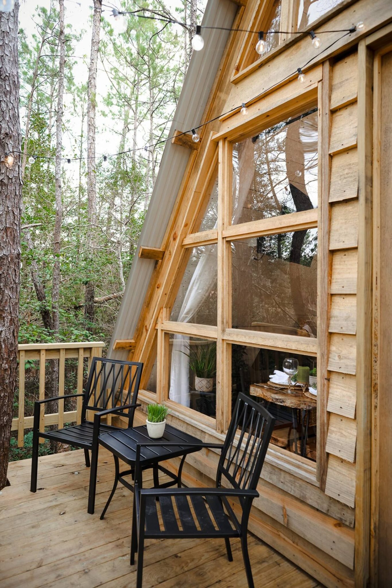 terrasse maison A-Frame