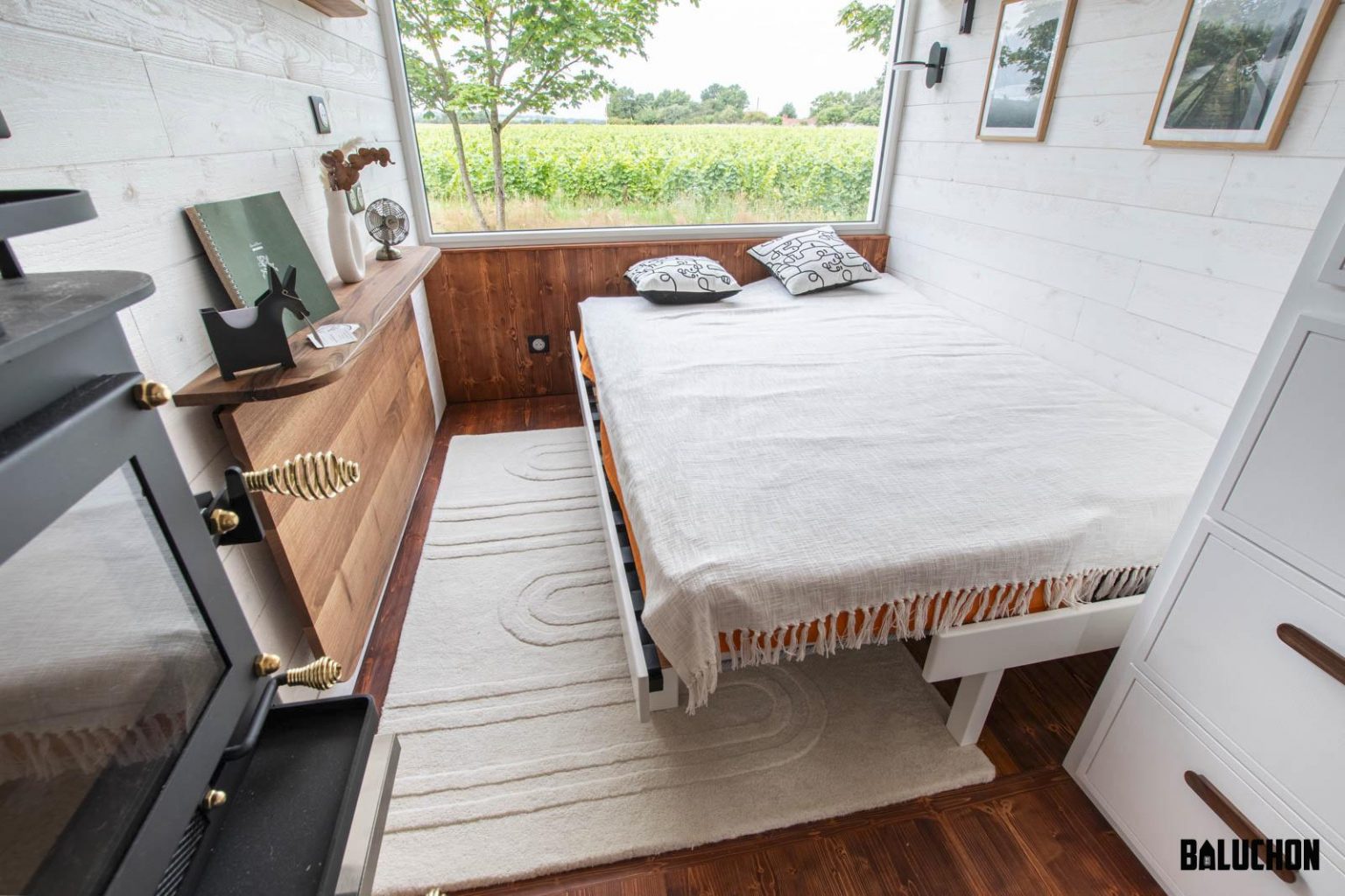 chambre tiny house Moulinsart Baluchon