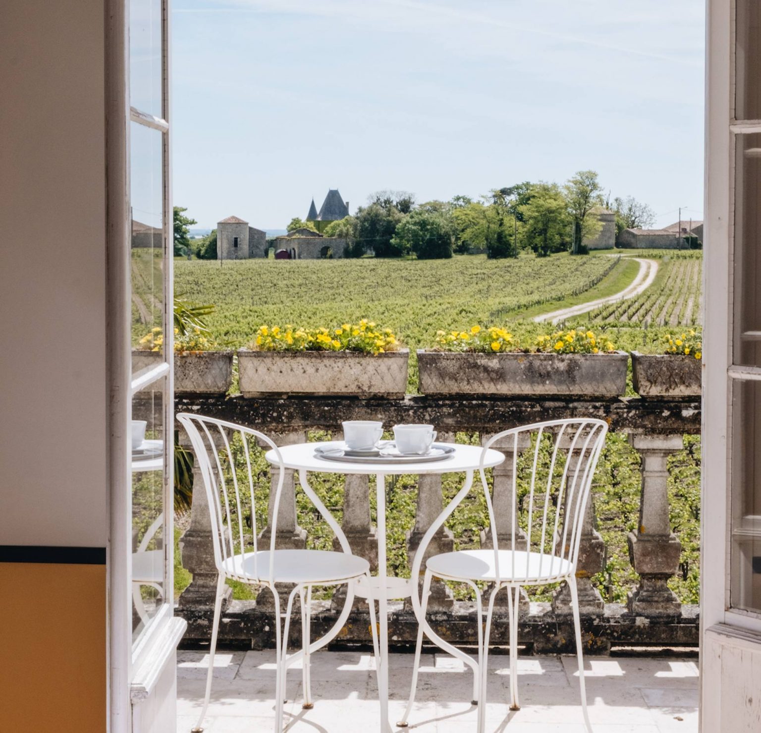 vue campagne Château Réal