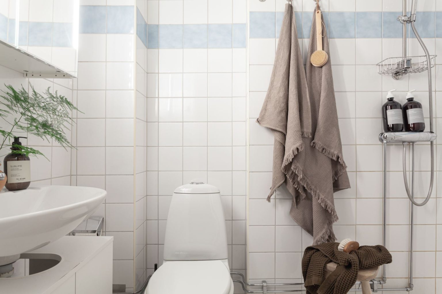 salle de bain blanche