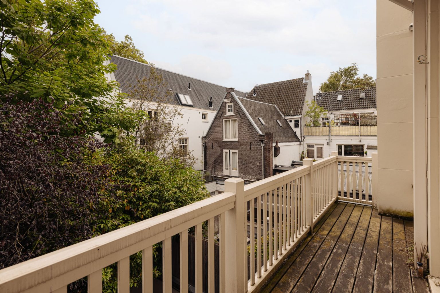 terrasse maison du canal à Amsterdam