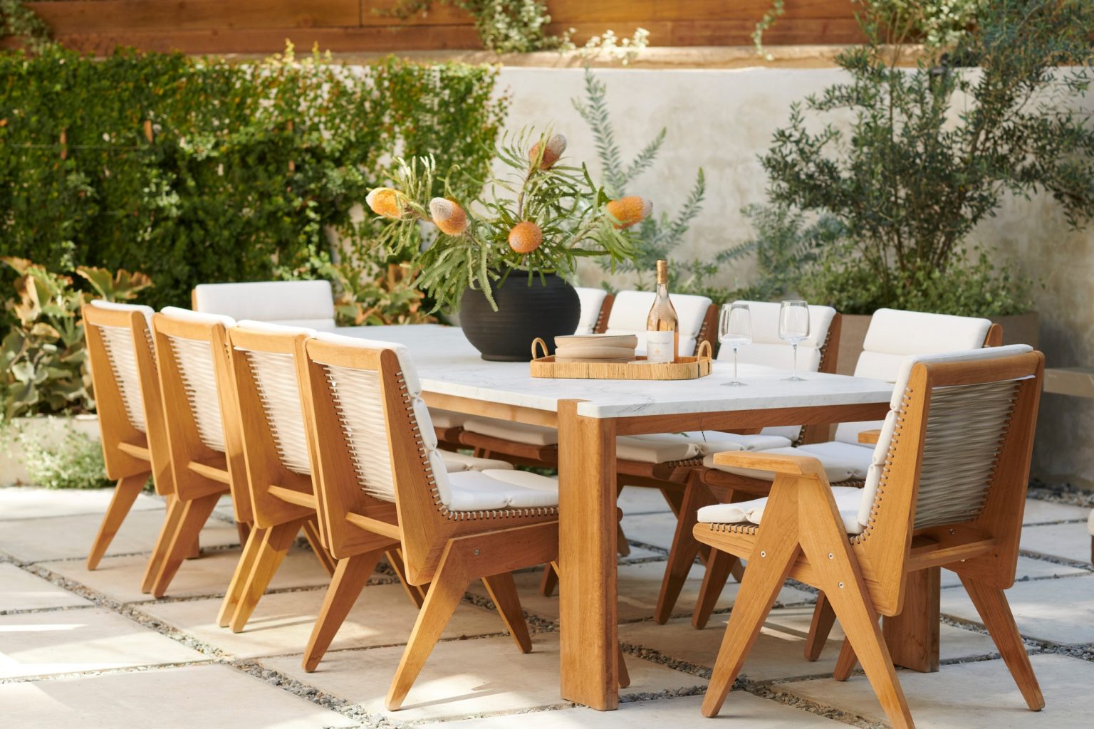 salle à manger de jardin