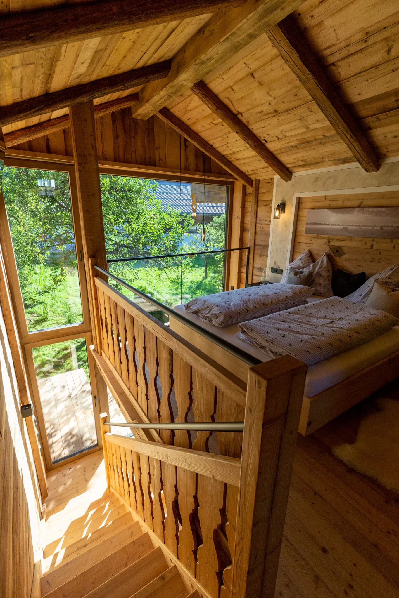 chambre sur mezzanine petit chalet