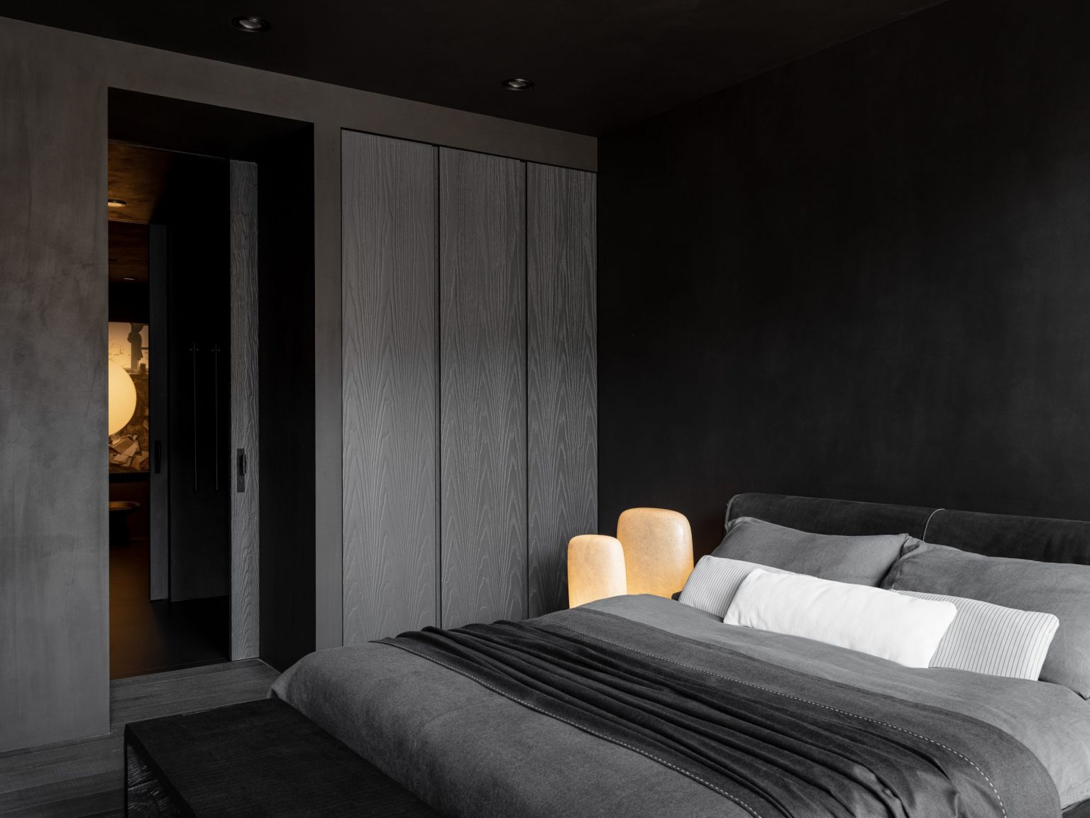 chambre design noire