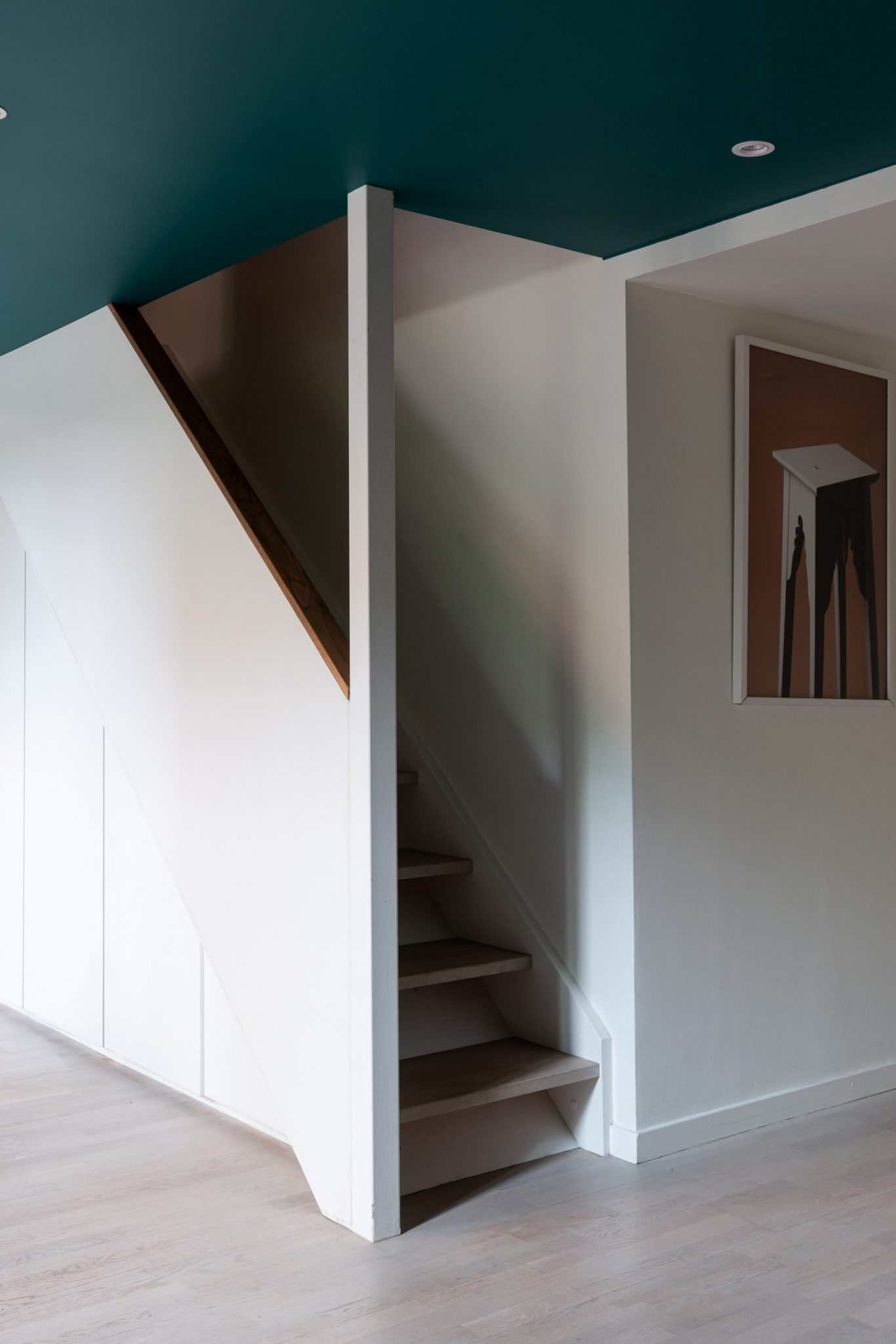 escalier dans salon appartement