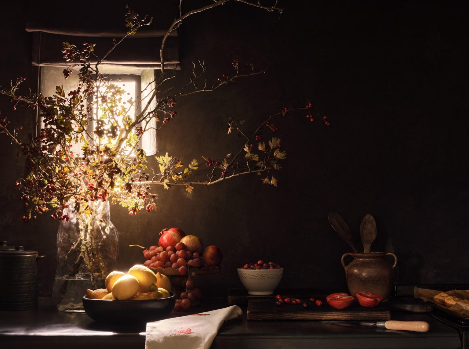 nature morte dans cuisine rustique Zara Home Capturing Christmas