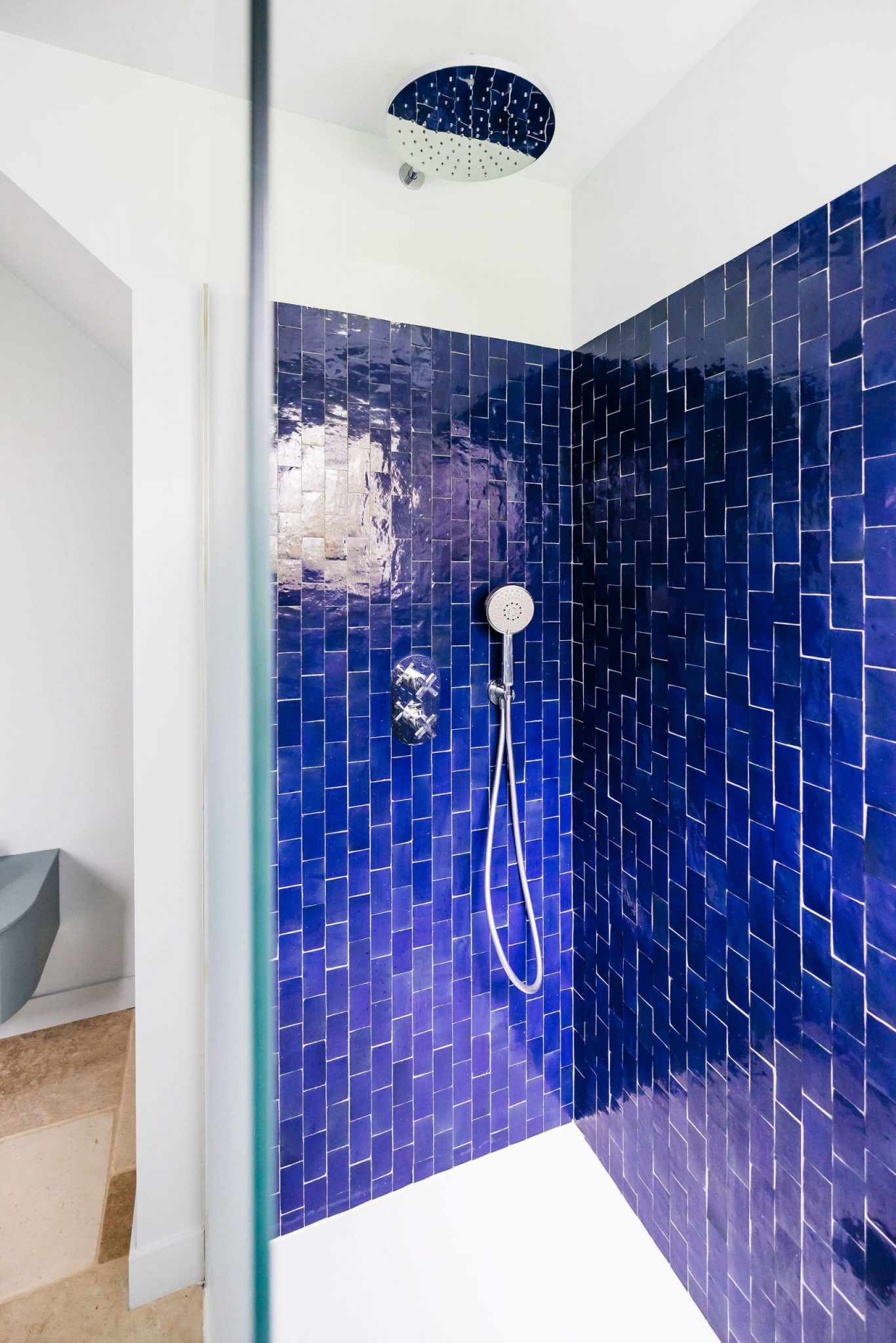 douche zelliges bleues