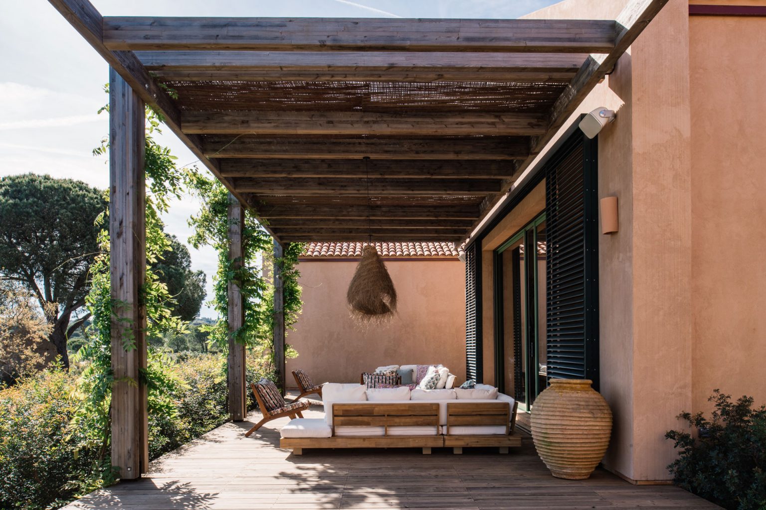 terrasse avec pergola