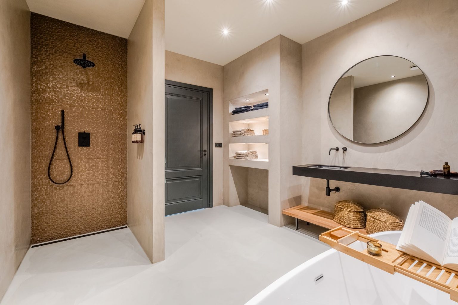 salle de bain contemporaine ferme rénovée